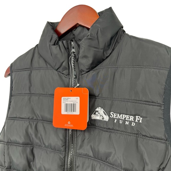 NEW Elevate Womens Mercer Insulated Vest Black LARGE Puffer Winter Snow Cozy - Picture 2 of 6